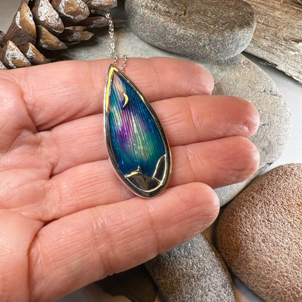 Northern Lights Sky Necklace - Handmade in Scotland