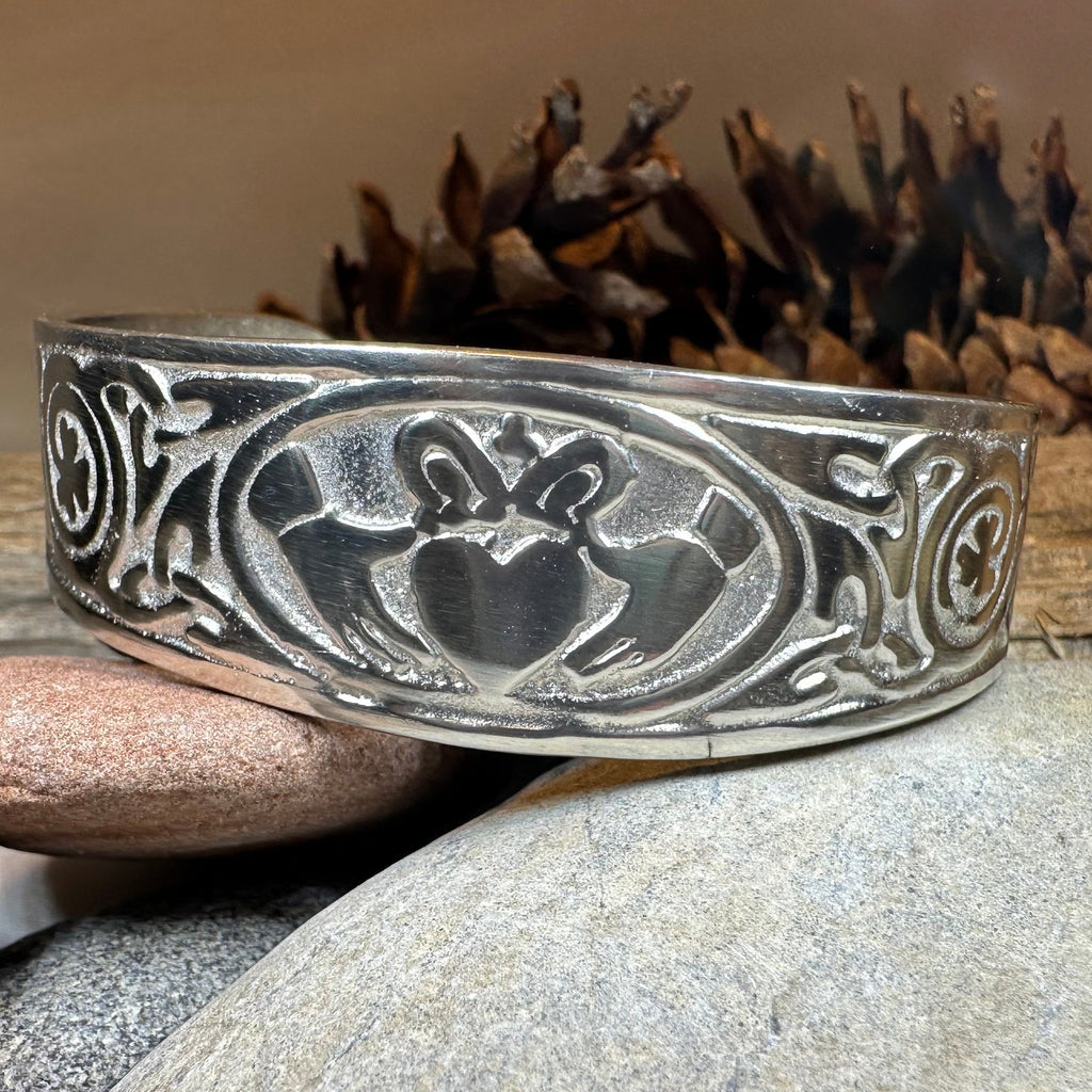 Galway Claddagh Cuff Bracelet for Women