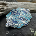 Celtic Dragon Enamel Brooch