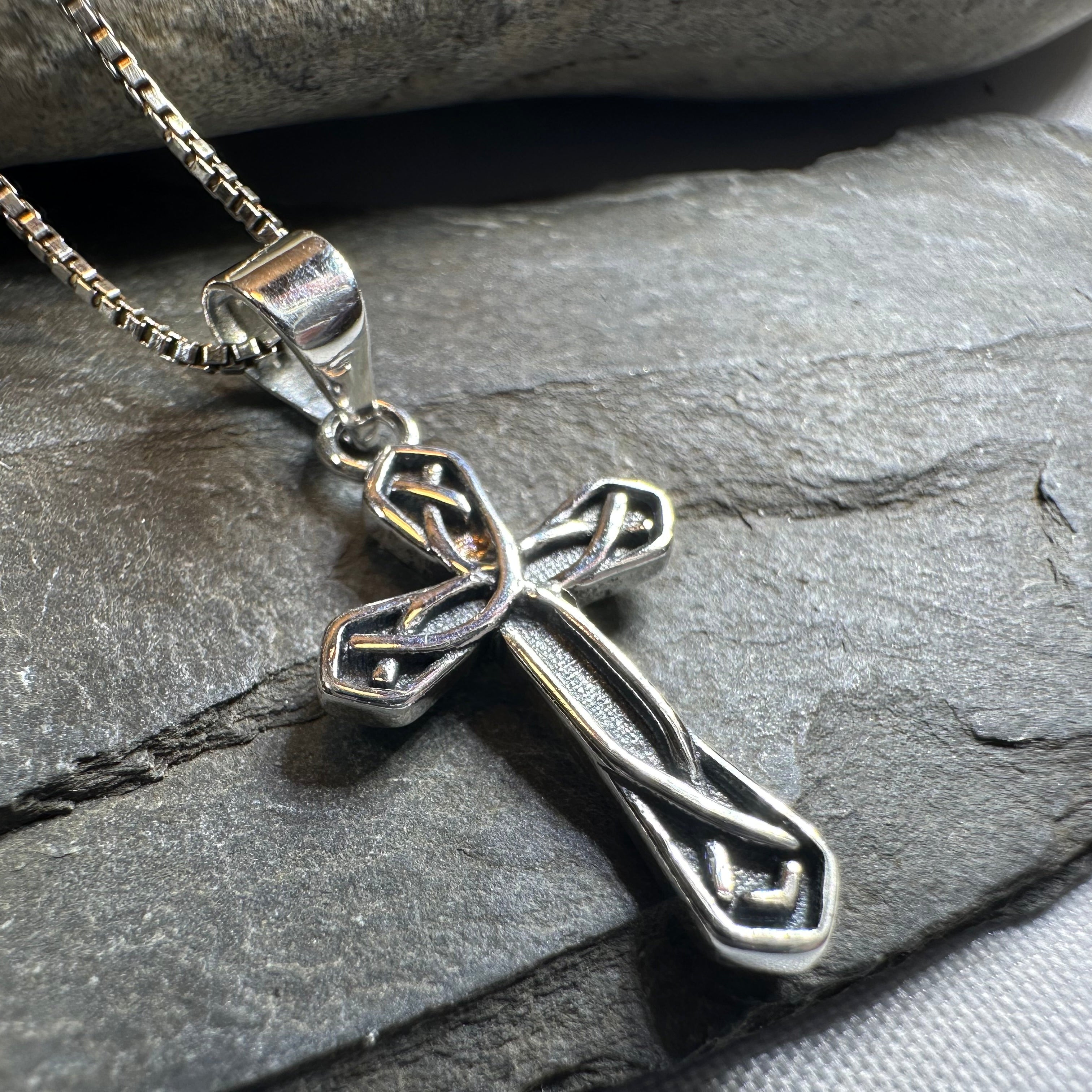 Charity Petite Celtic Cross Necklace