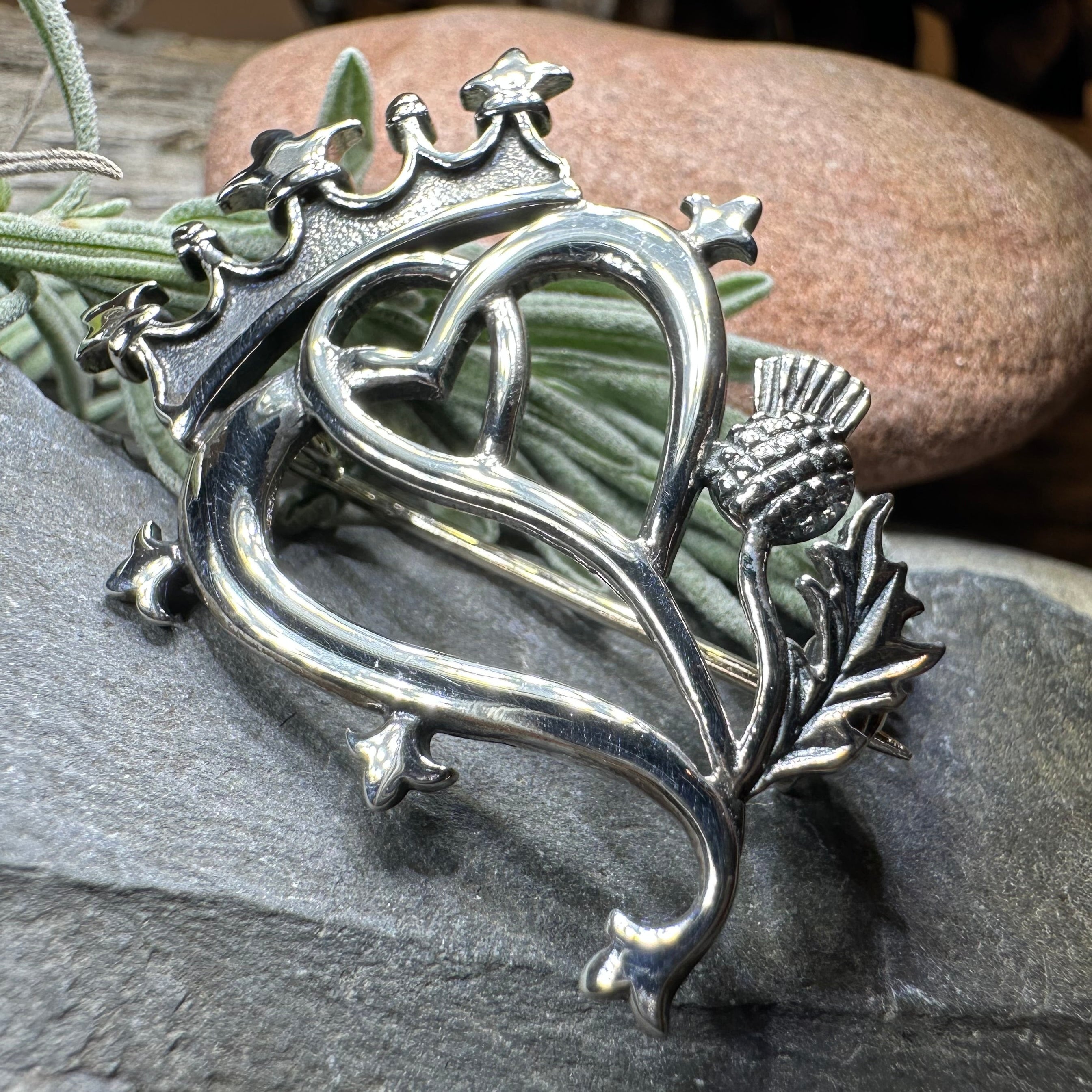 Sweetheart Luckenbooth Brooch - Handmade in Scotland