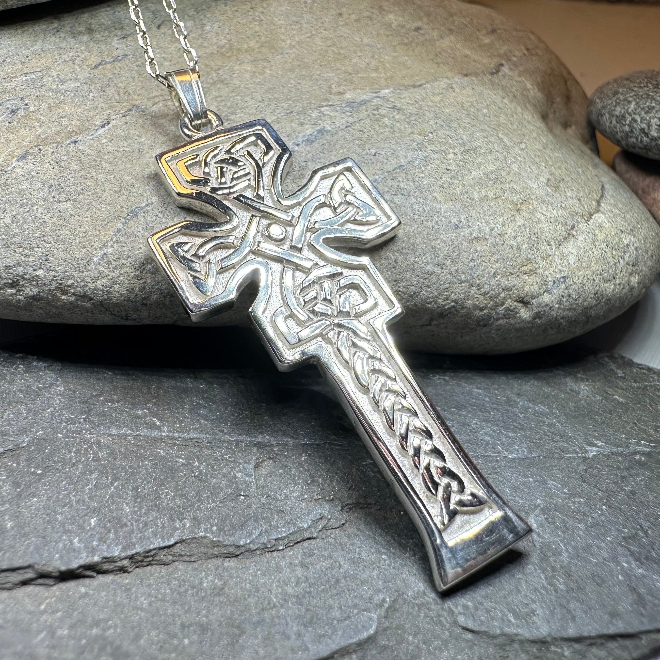 Mura Scottish Celtic Cross Necklace - Handmade in Scotland