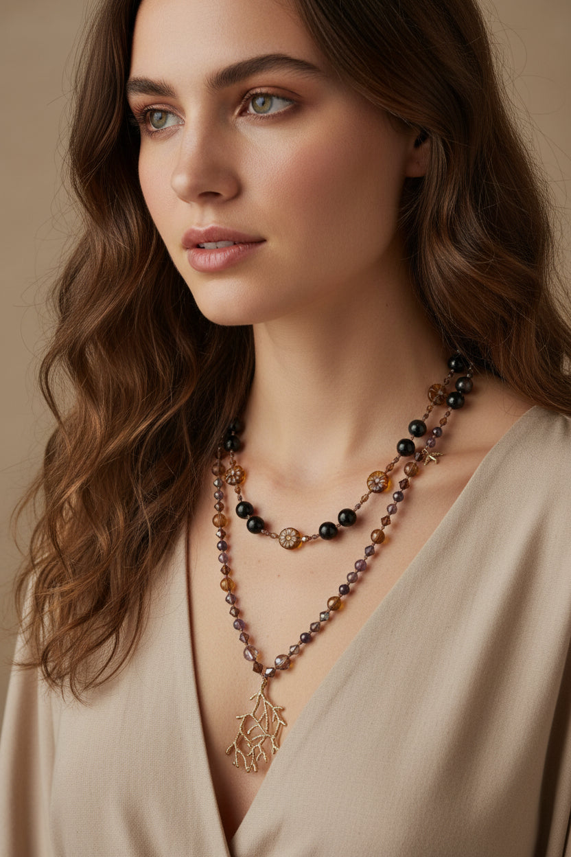 Amethyst Dune Long Necklace