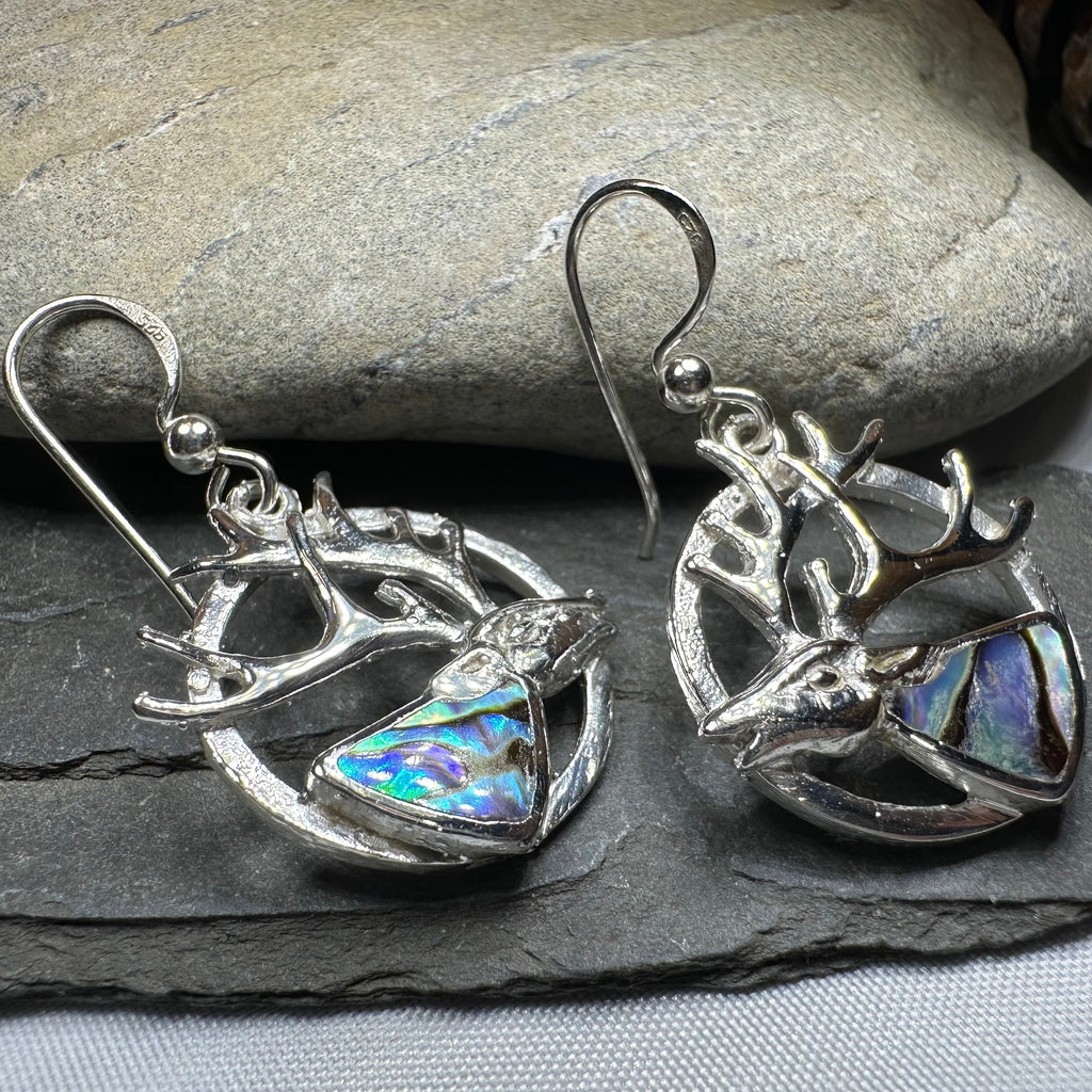 Scottish Stag of the Mist Earrings for Women