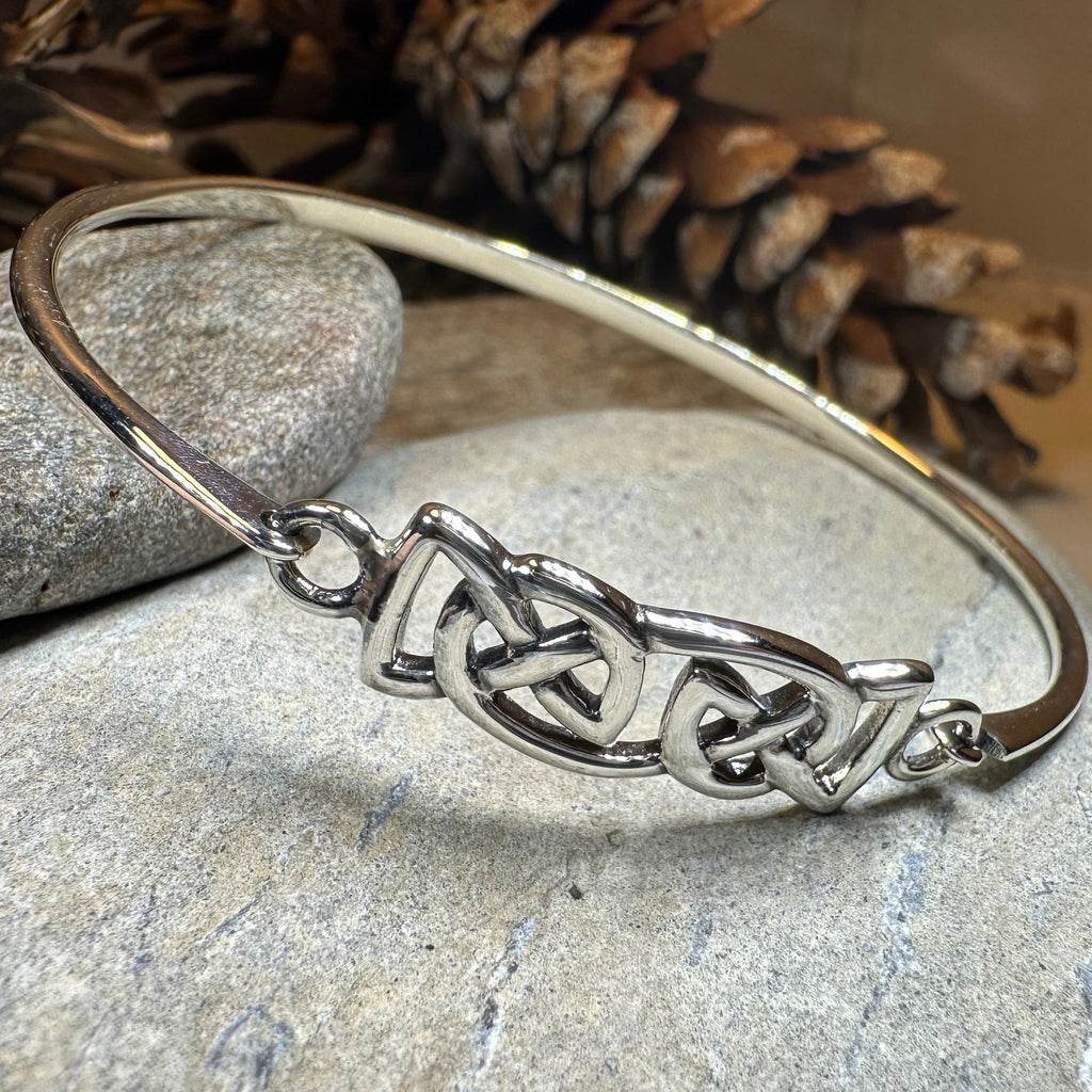 Celtic Love Knot Silver Bracelet in Sterling Silver