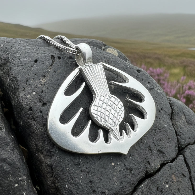 Mackenzie Scottish Thistle Necklace - Handmade in Scotland