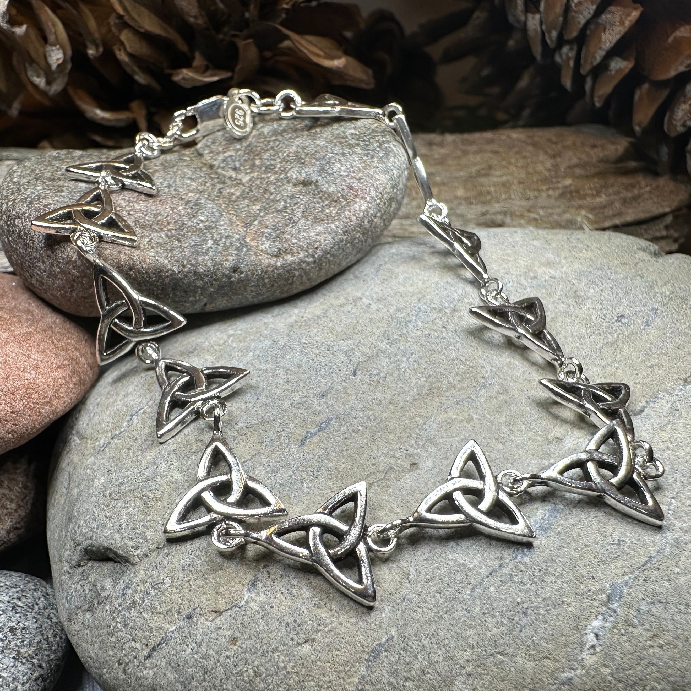 Irena Celtic Trinity Knot Bracelet in Sterling Silver