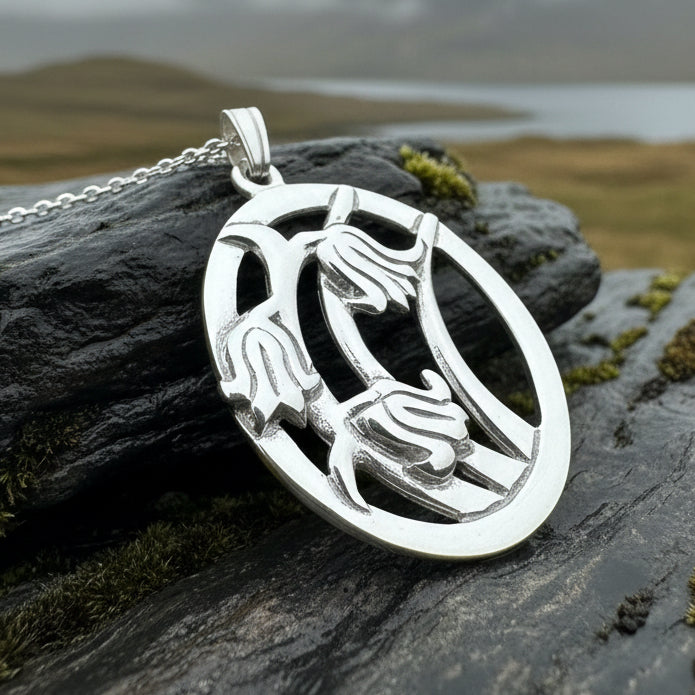 Springsong Scottish Bluebell Necklace - Handmade in Scotland