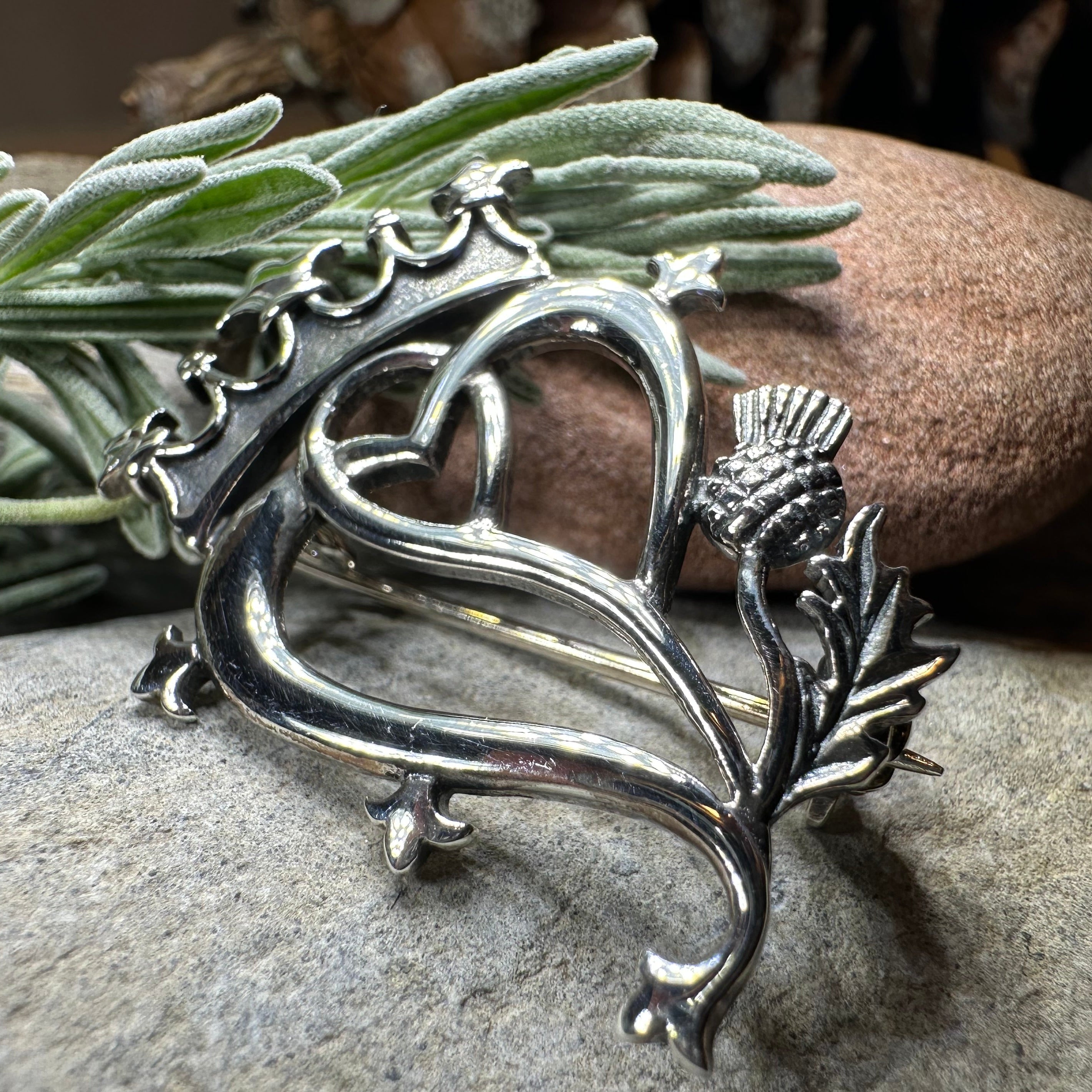 Sweetheart Luckenbooth Brooch - Handmade in Scotland