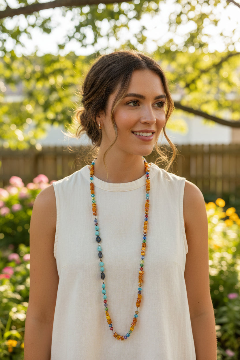 Tropical Carnival Long Necklace
