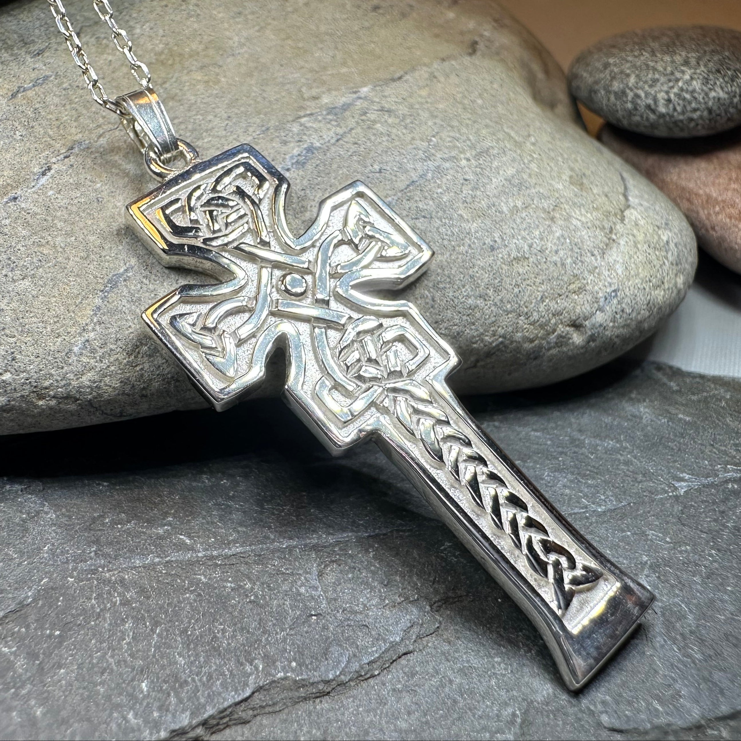 Mura Scottish Celtic Cross Necklace - Handmade in Scotland
