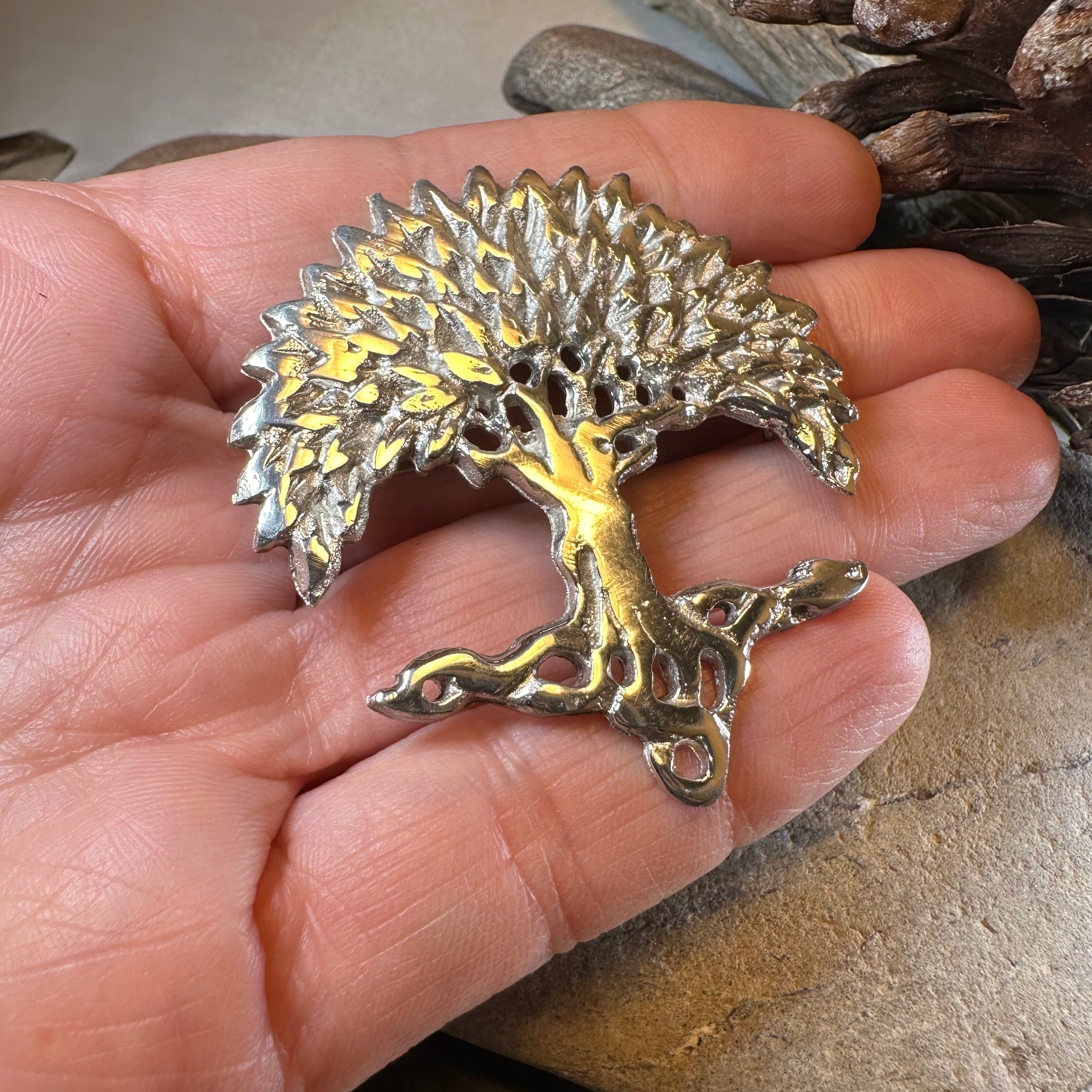 Scottish Tree of Life Brooch - Handmade in Scotland