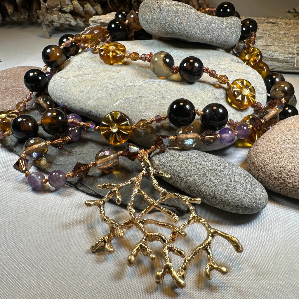 Amethyst Dune Long Necklace