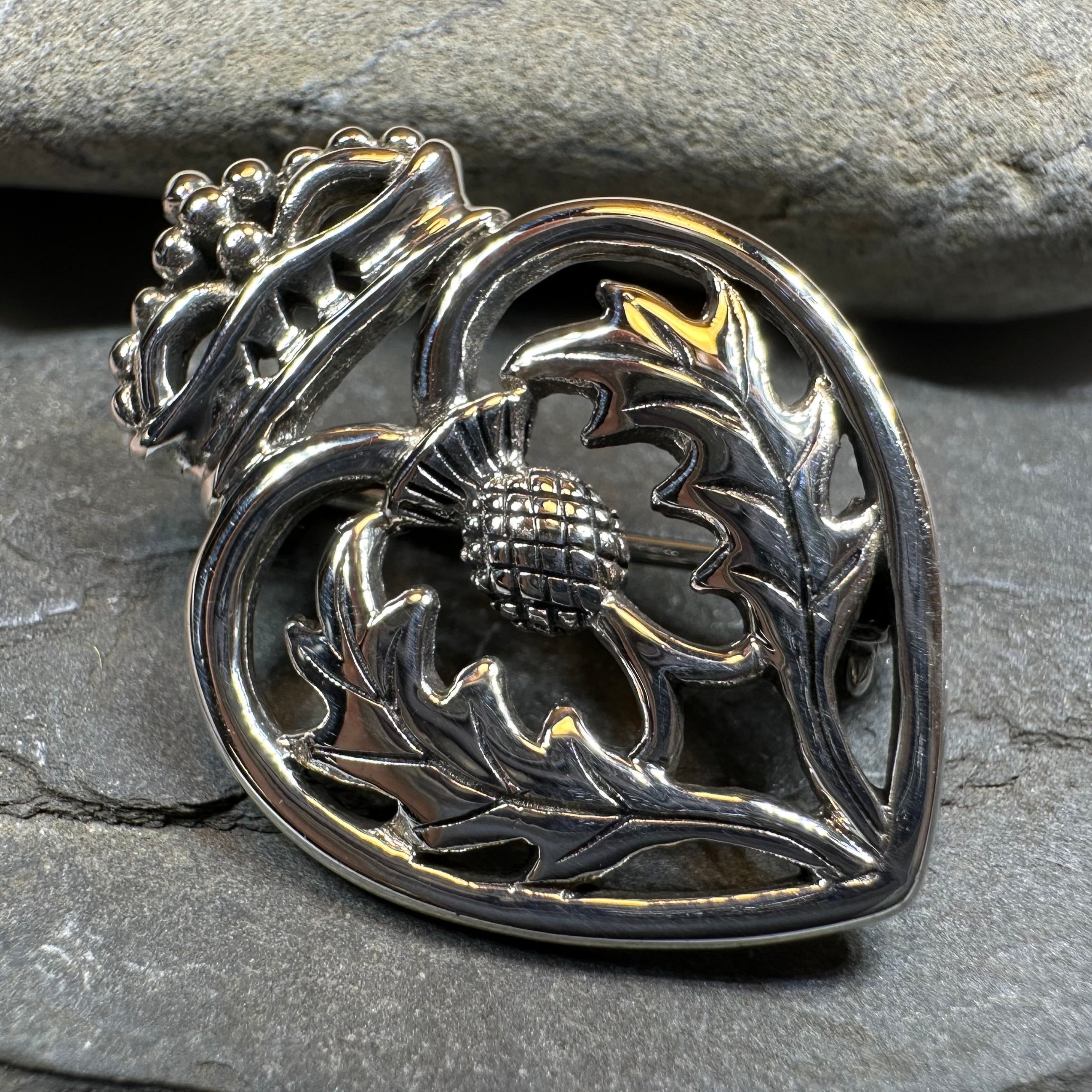 Lady Anne Luckenbooth Brooch in Sterling Silver