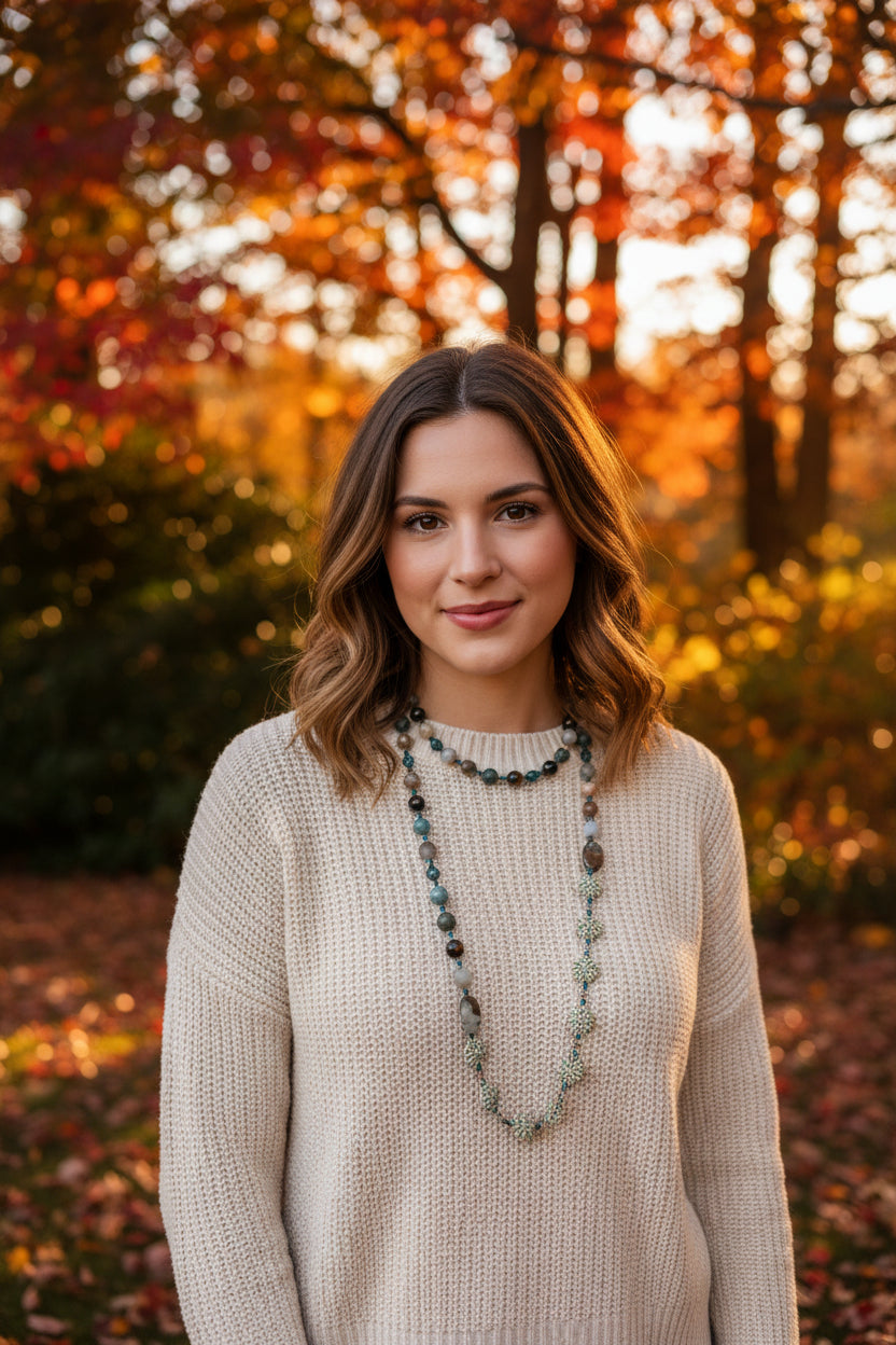 Autumn Morning Long Necklace