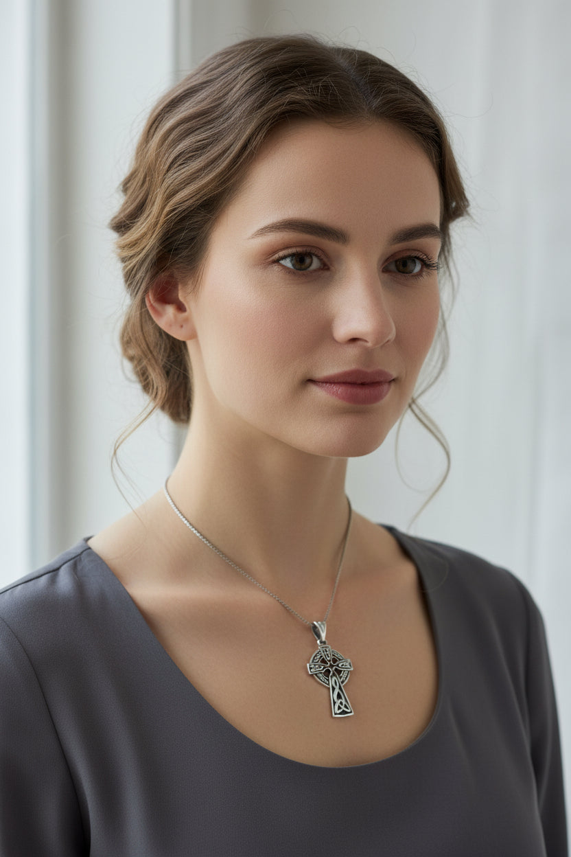 True Path Celtic Cross Necklace