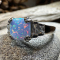 Marvina Blue Opal Ring
