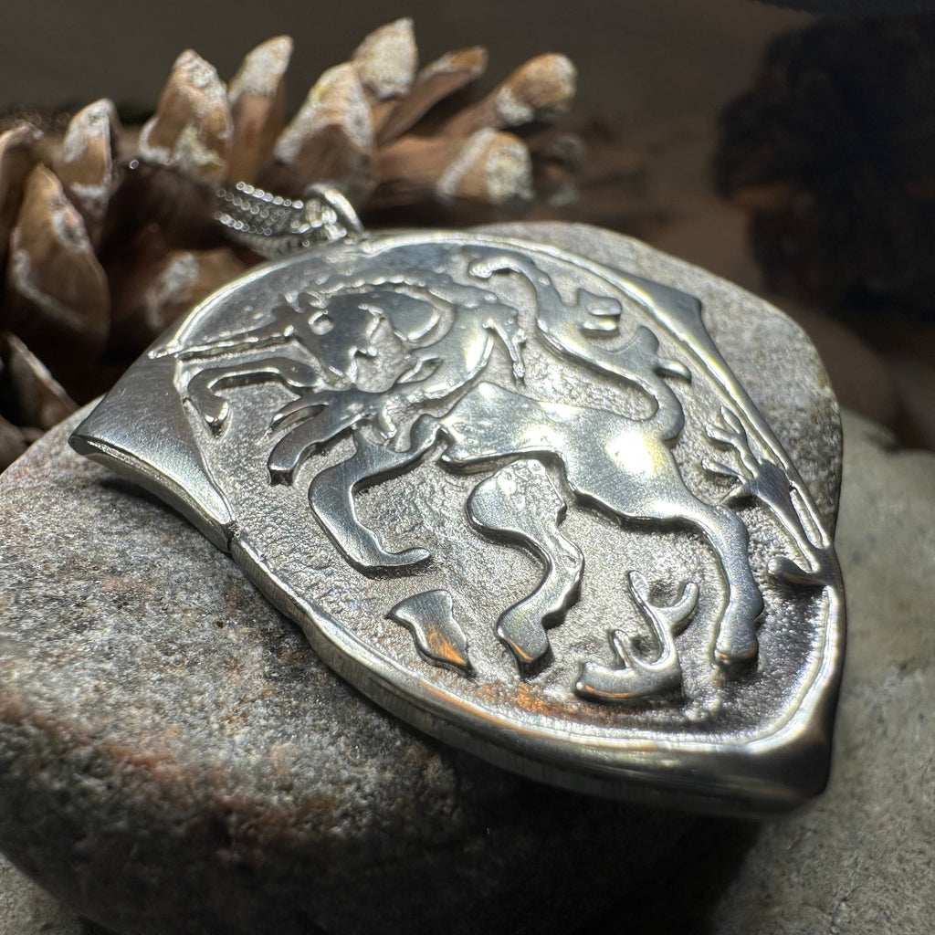 Unicorn of Scotland Medallion Necklace - Handmade in Scotland