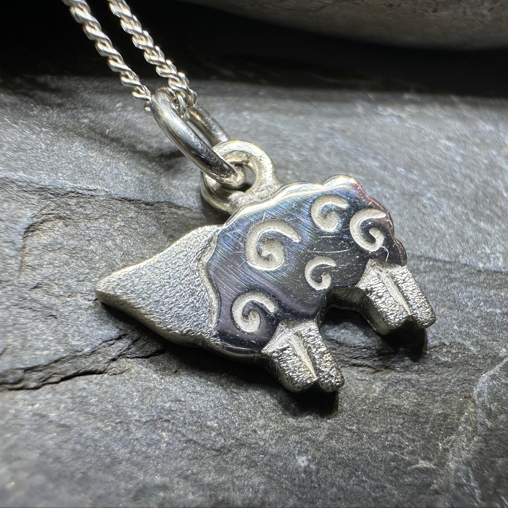 Love Ewe Sheep Necklace - Handmade in Scotland