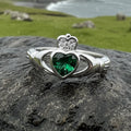 Emerald Meadow Irish Claddagh Ring