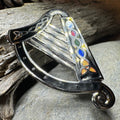 Celtic Harp Brooch