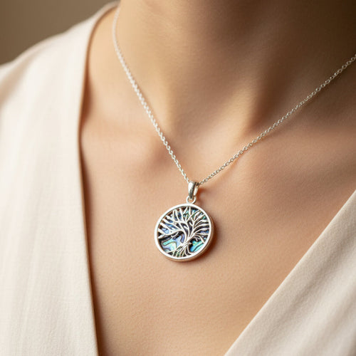 Aila Tree of Life Necklace in Sterling Silver