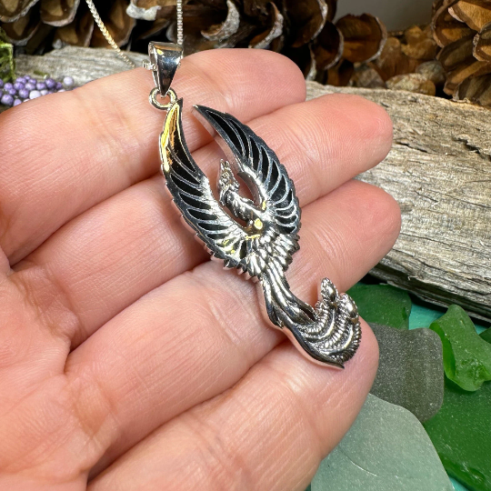 Uprising Phoenix Necklace in Sterling Silver
