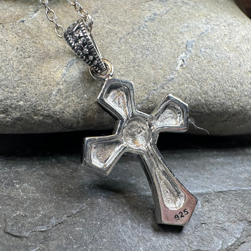 Adain Marcasite Cross Necklace