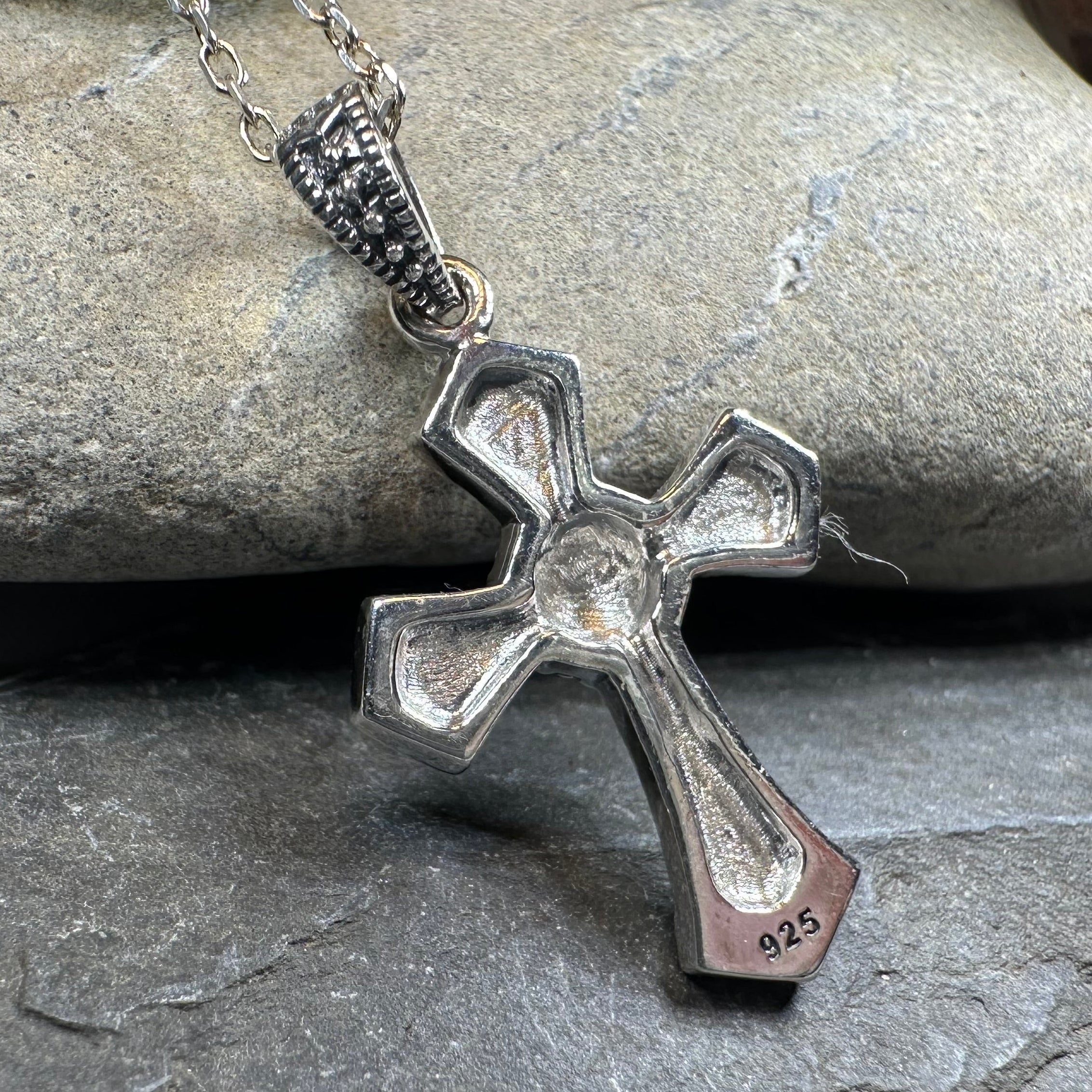 Adain Marcasite Cross Necklace