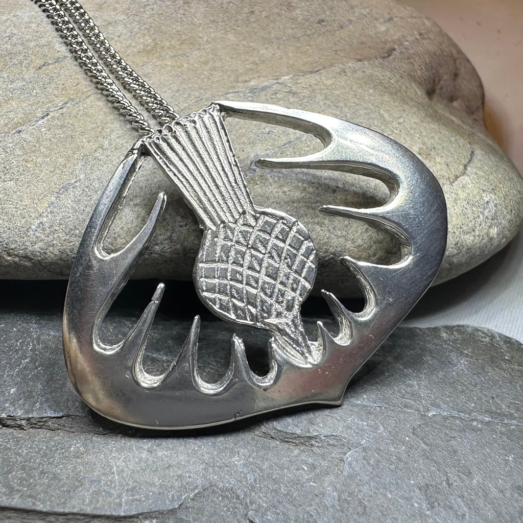 Mackenzie Scottish Thistle Necklace - Handmade in Scotland