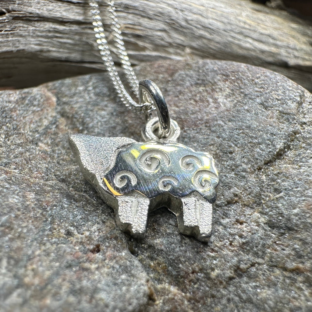 Love Ewe Sheep Necklace - Handmade in Scotland
