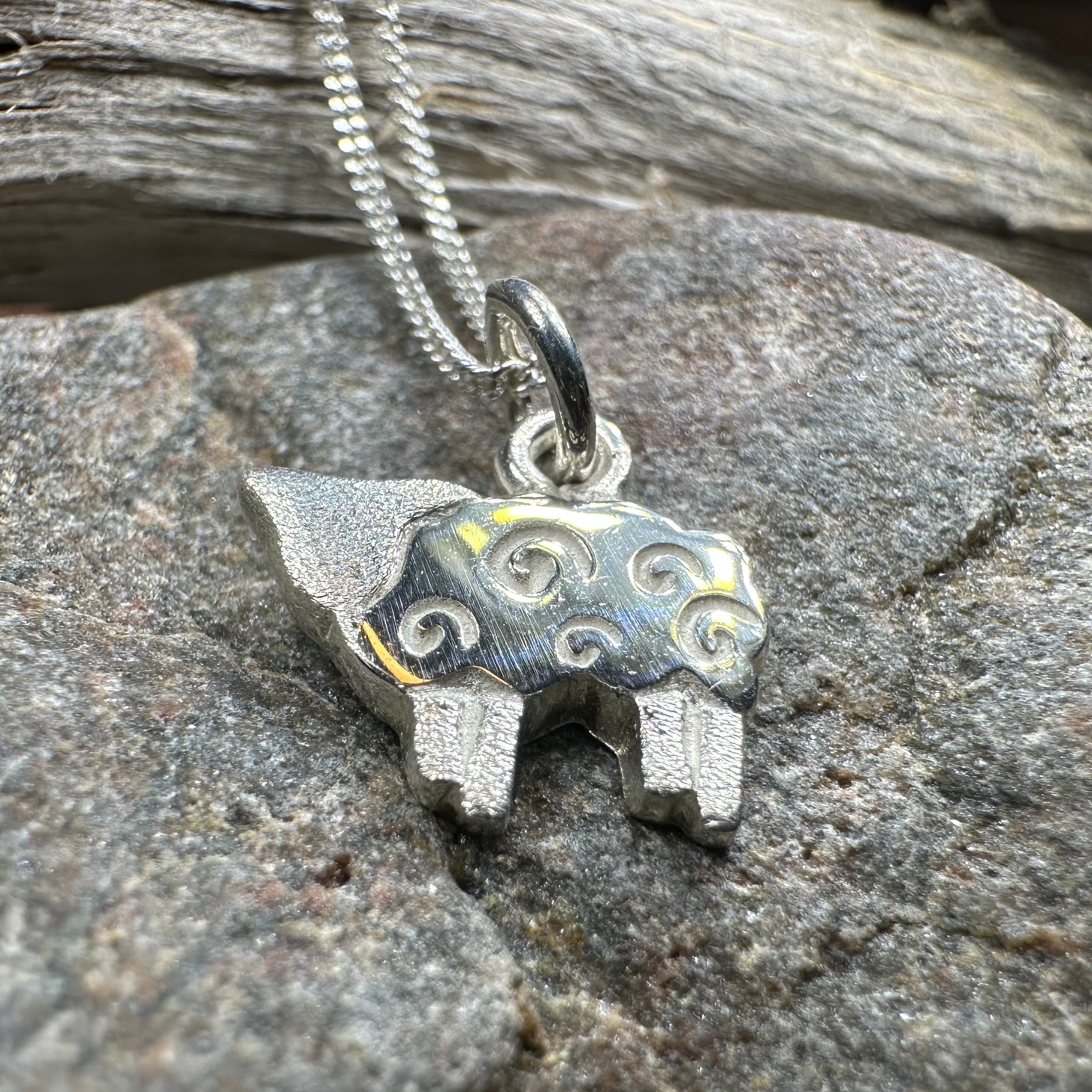 Love Ewe Sheep Necklace - Handmade in Scotland