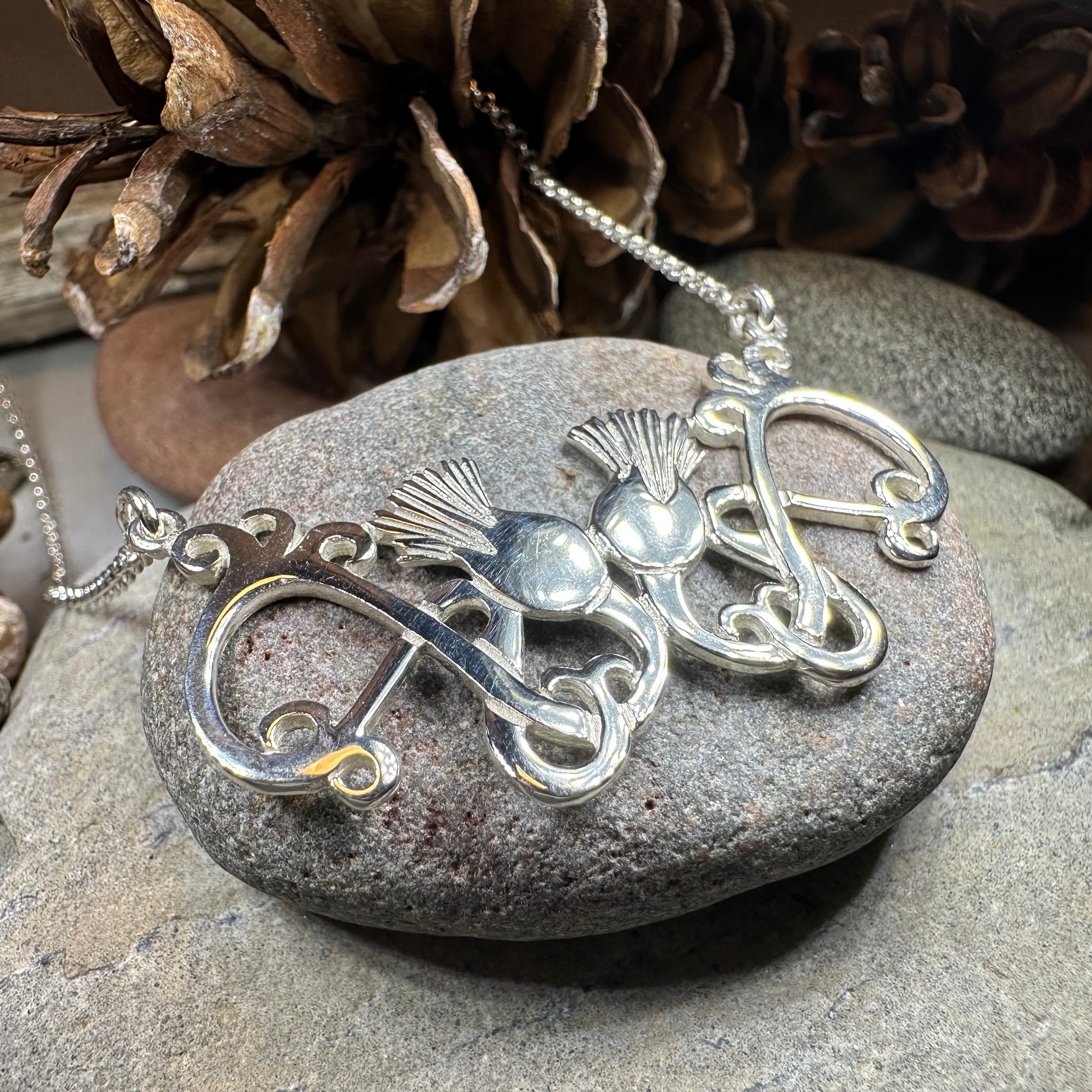 Scottish Meadow Thistle Necklace