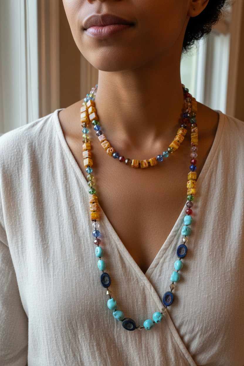 Tropical Carnival Long Necklace