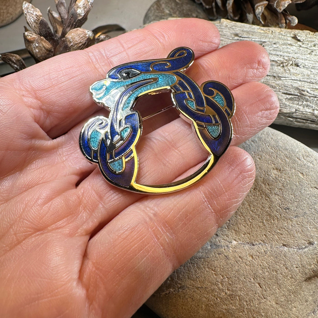 Celtic Dragon Brooch for Men & Women