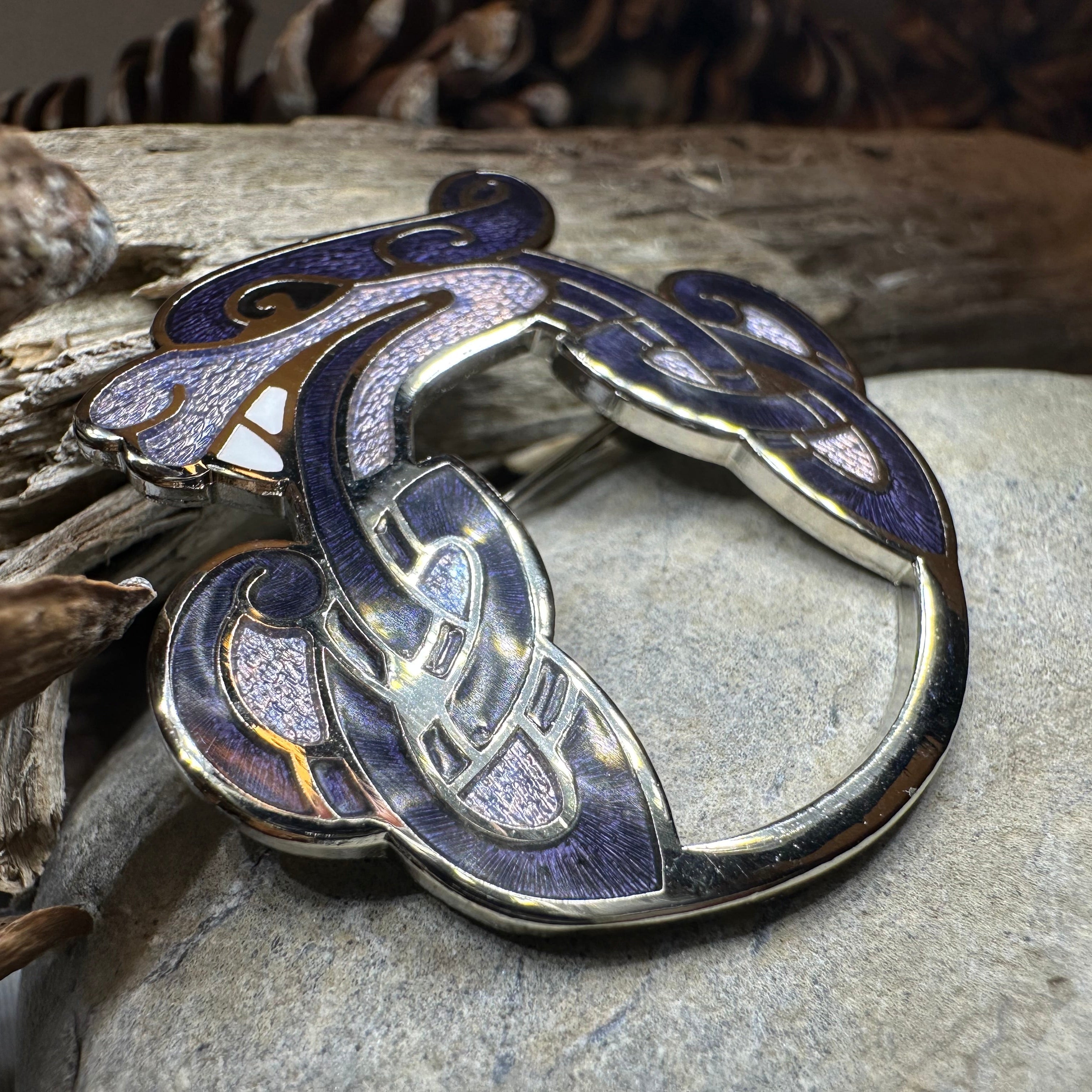 Celtic Dragon Brooch for Men & Women