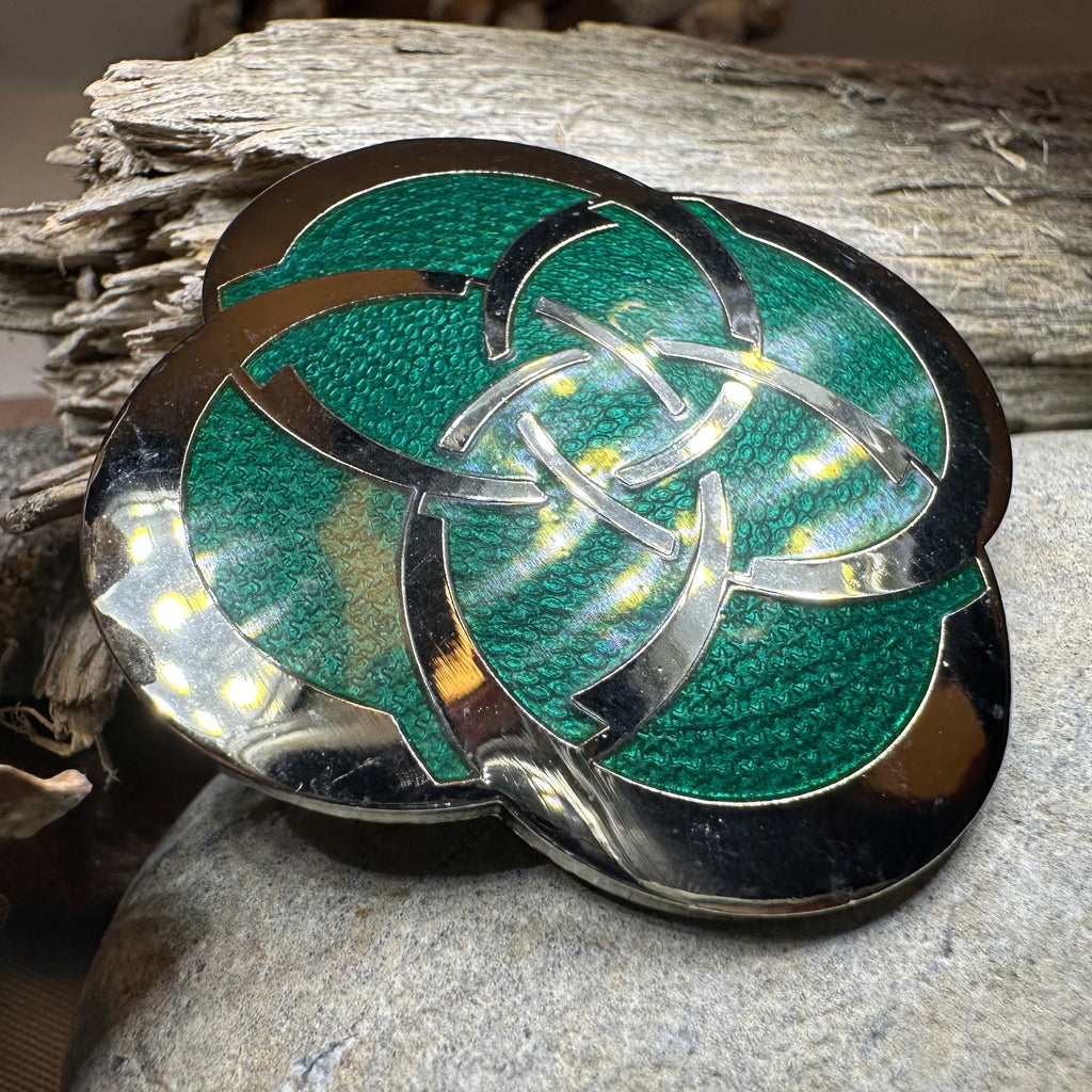 Enamel Dara Celtic Brooch