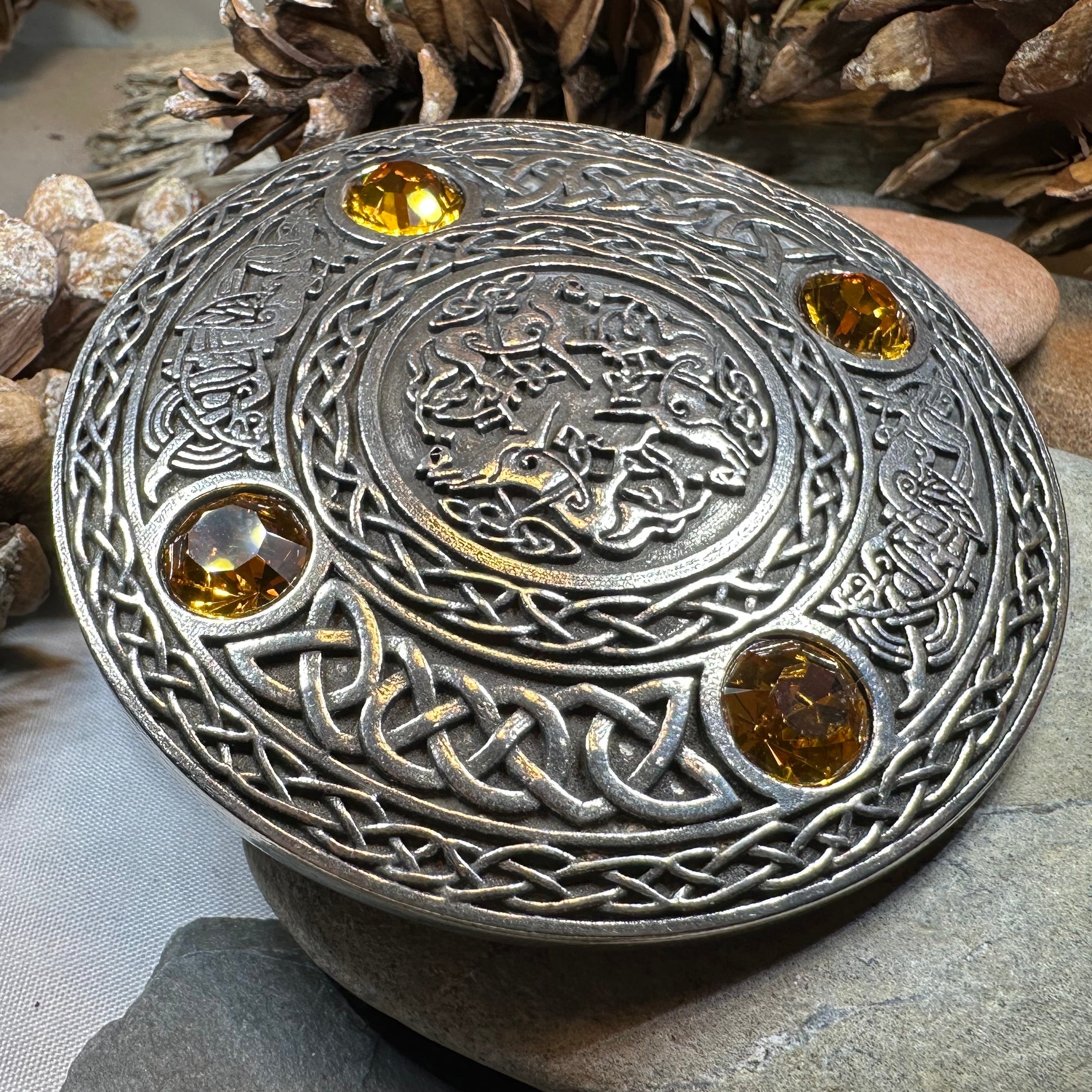 Brodie Celtic Horse Brooch - Handmade in Scotland