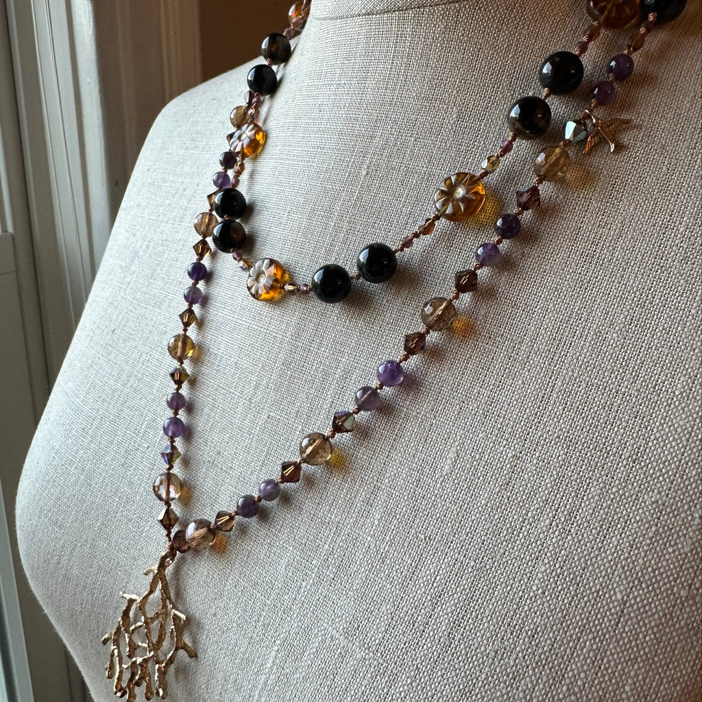 Amethyst Dune Long Necklace