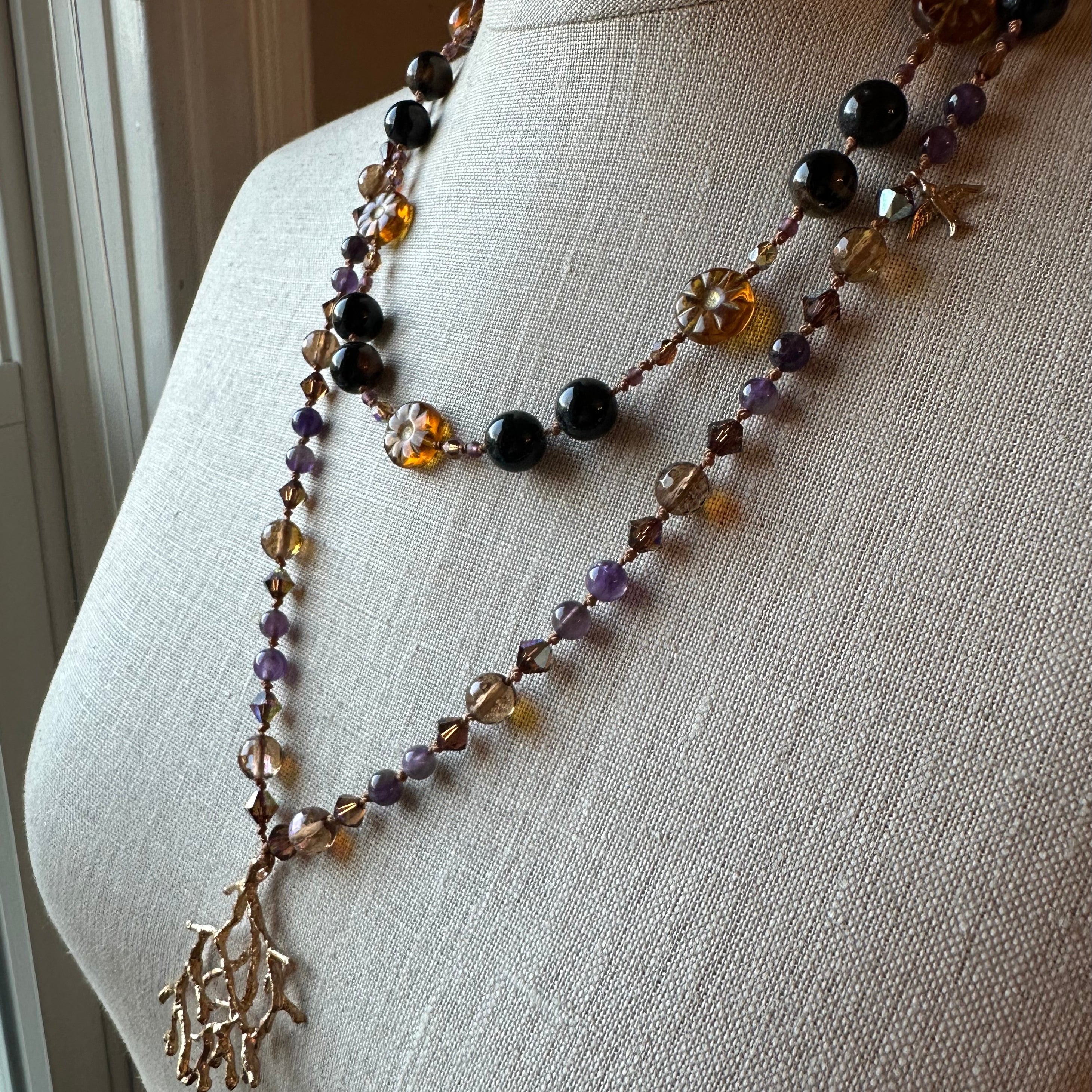 Amethyst Dune Long Necklace