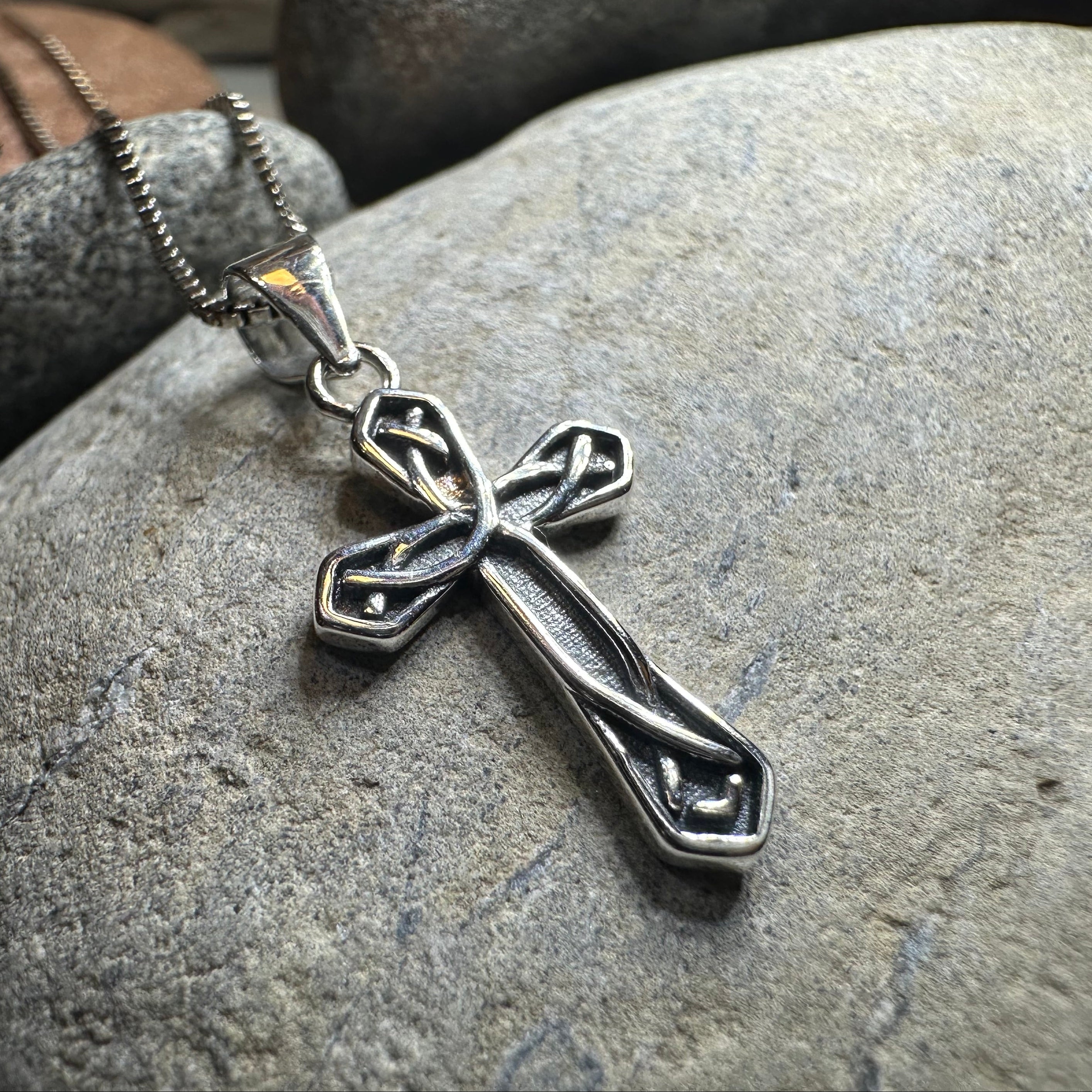 Charity Petite Celtic Cross Necklace