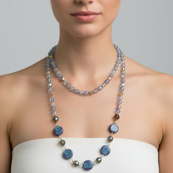 Athena Owl Long Necklace