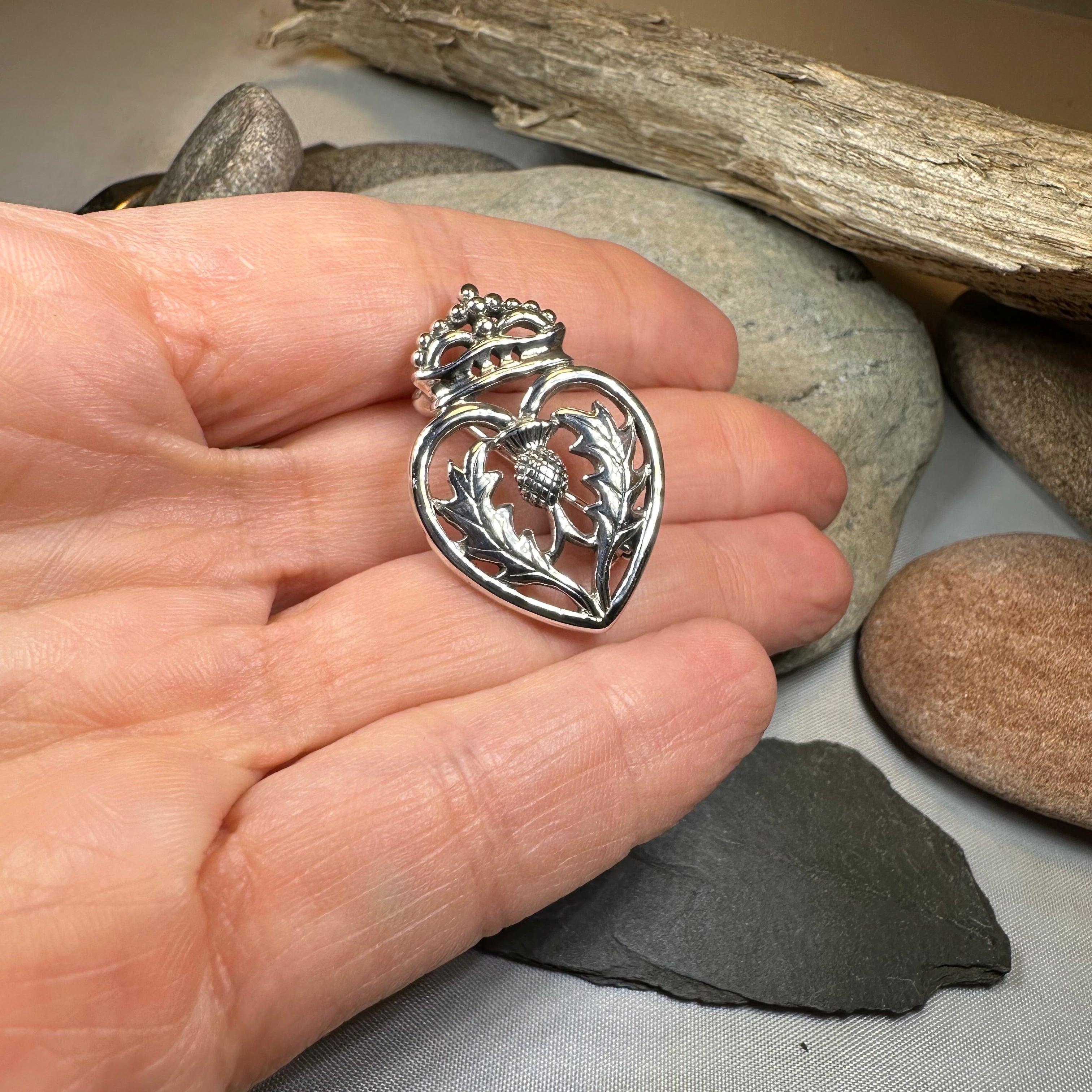 Lady Anne Luckenbooth Brooch in Sterling Silver