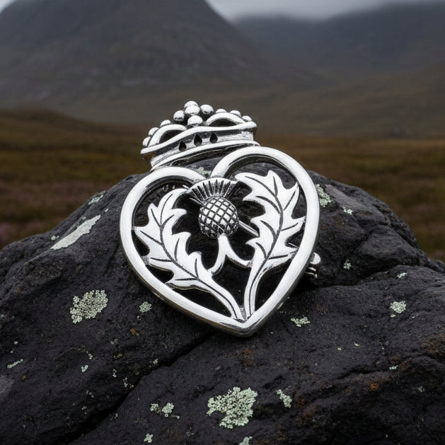 Lady Anne Luckenbooth Brooch in Sterling Silver