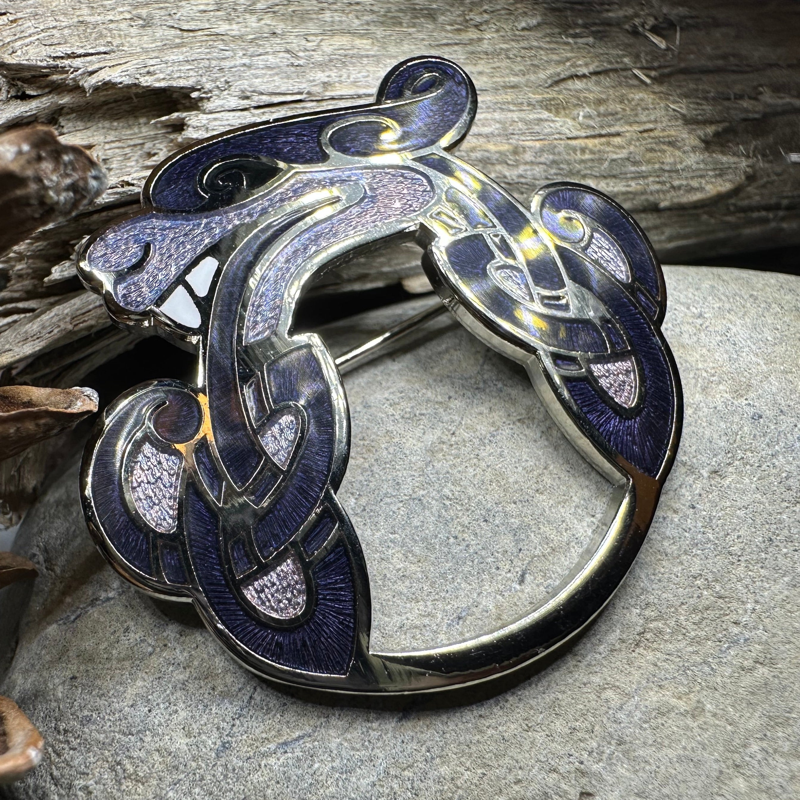 Celtic Dragon Brooch for Men & Women