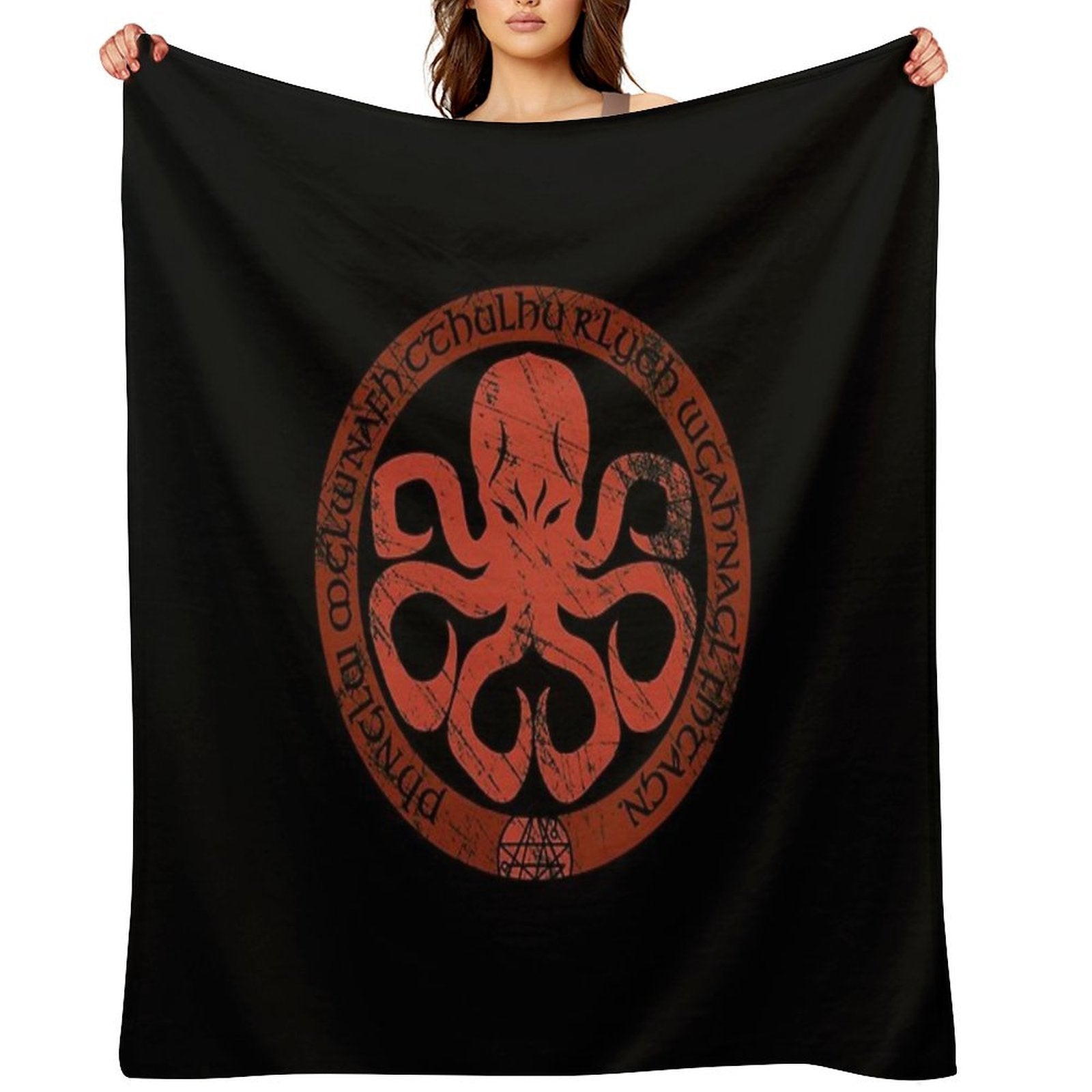 Seal of Cthulhu Throw Blanket