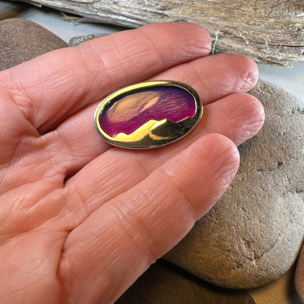 Purple Skies Northern Lights Necklace - Handmade in Scotland