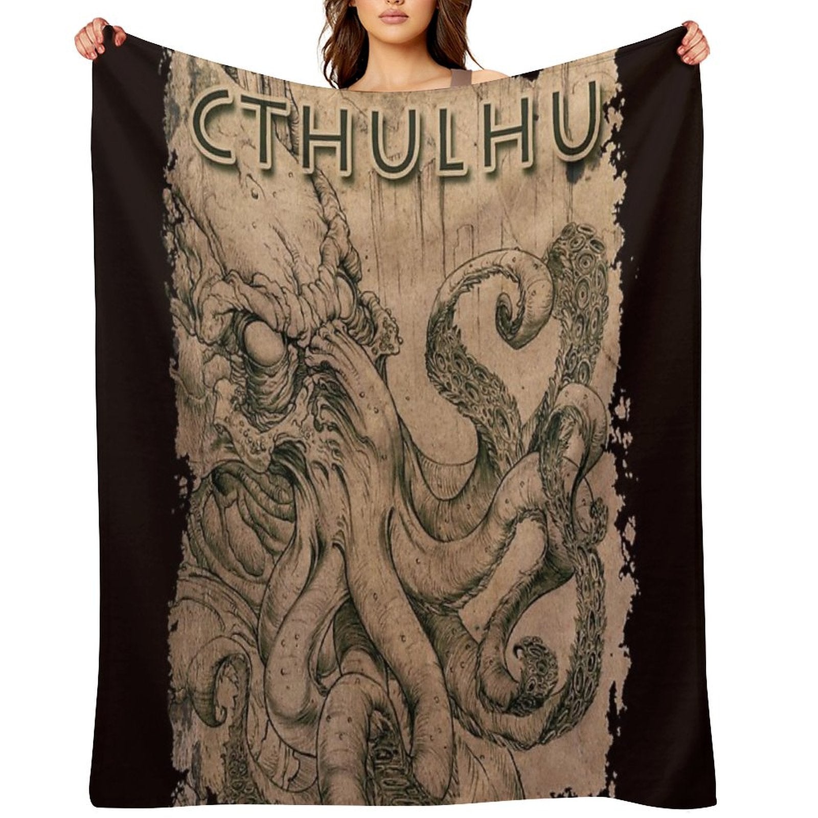 Cthulhu The Ancient Throw Blanket