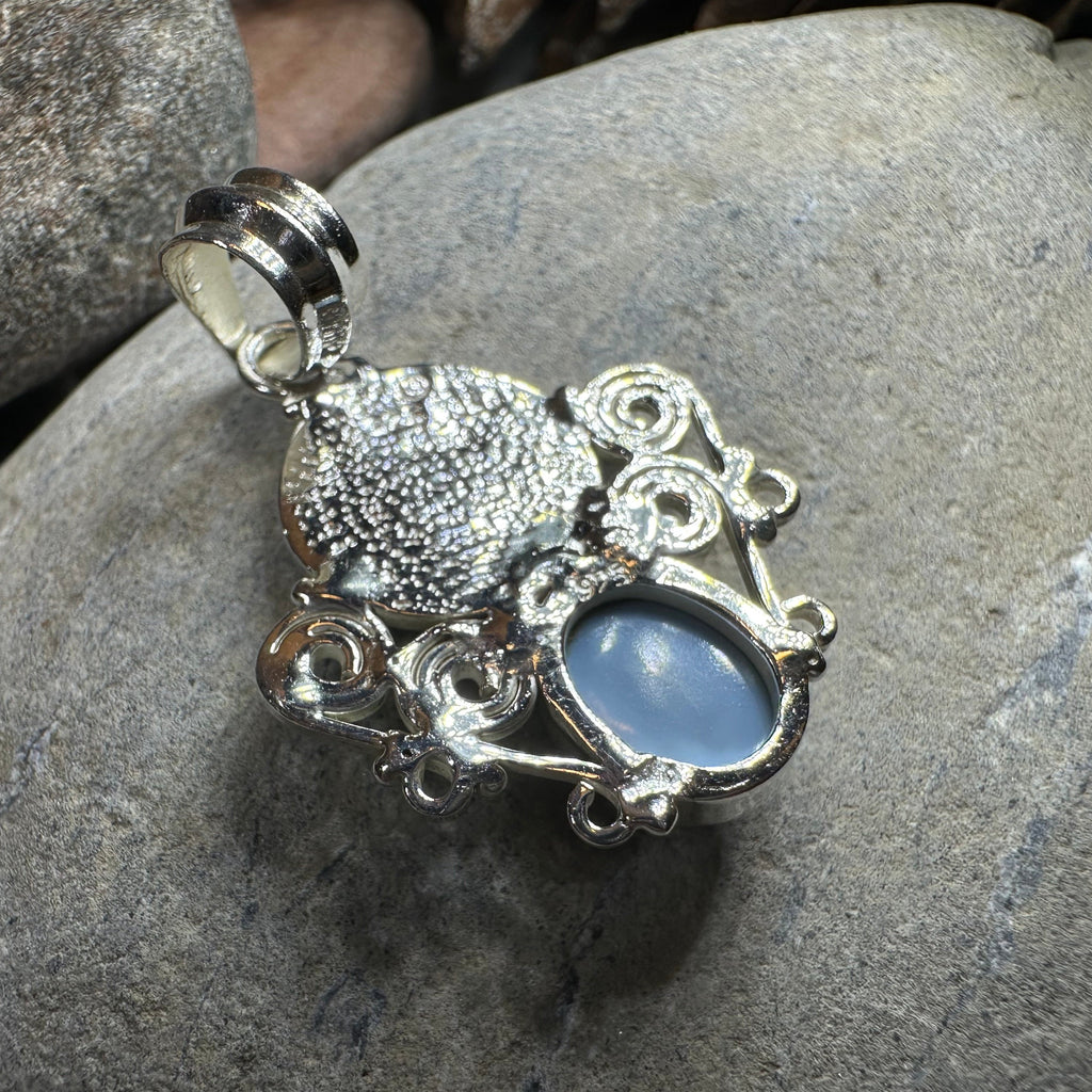 Lyria Celtic Triple Spiral Necklace in Sterling Silver