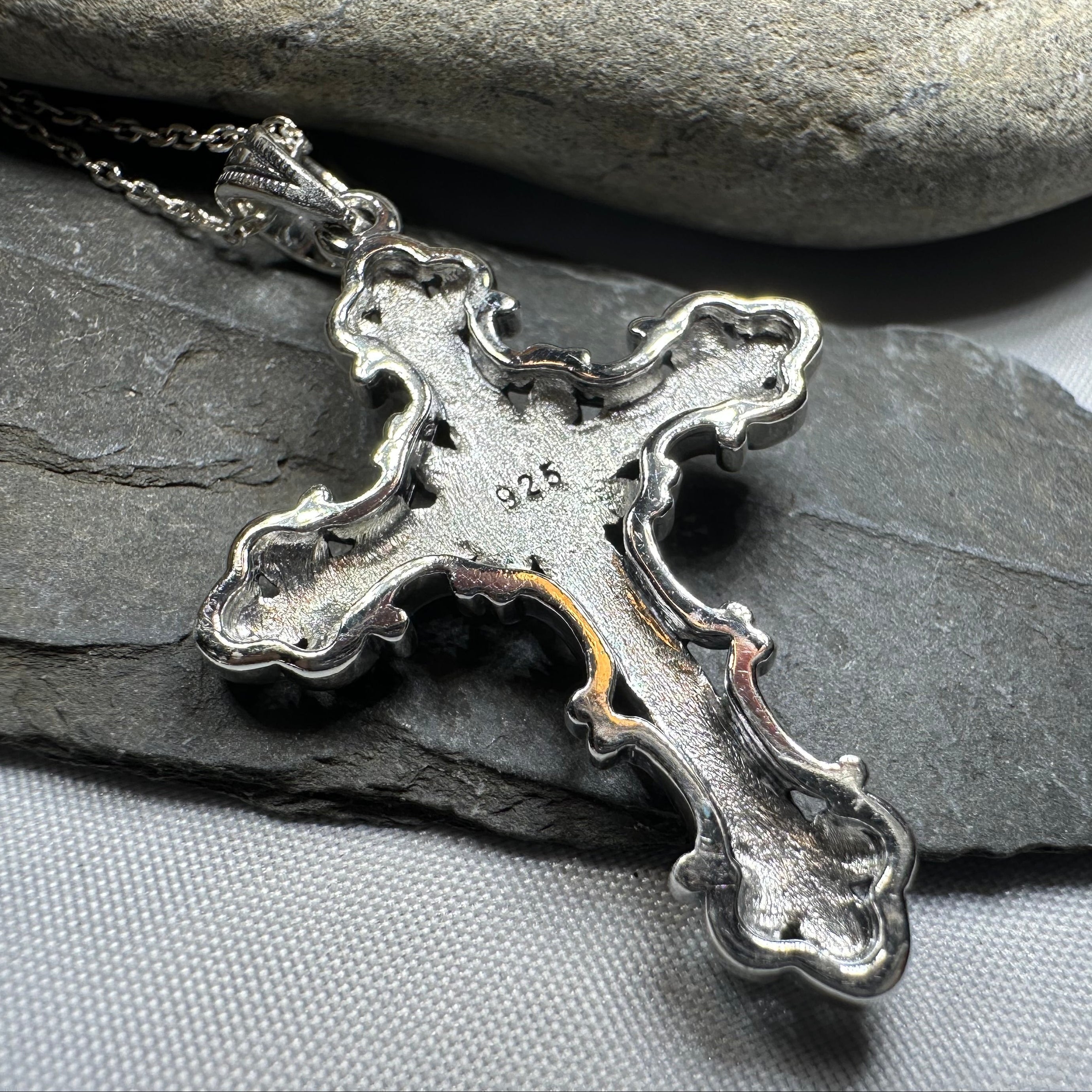 Jehanne Marcasite Cross Necklace